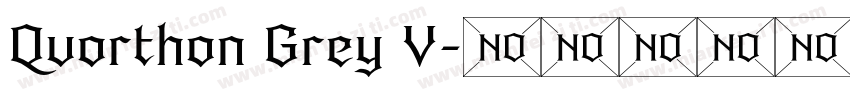Quorthon Grey V字体转换